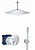 Душевая система с потолочным тропическим душем и термостатом Grohe SmartControl Rainshower Mono Cube