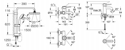 Grohe Bau Classic SET664