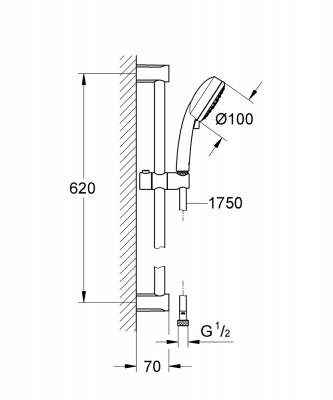 Tempesta Platform Showers 27787002