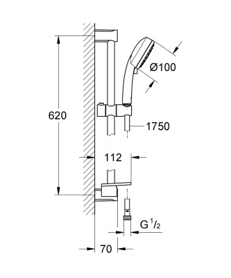 Tempesta Platform Showers 27928002