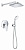 Душевая система Grohe BauEdge (110600B) с верхним и ручным душем