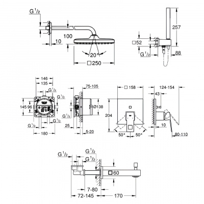 Grohe Eurocube SET117