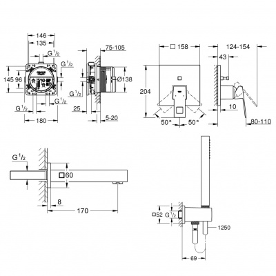 Grohe Eurocube SET364