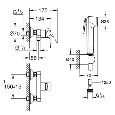 Grohe Bau Loop SET437