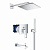 Душевая система с тропическим душем и изливом Grohe Eurocube Rainshower Mono 310 Cube (SET163), хром