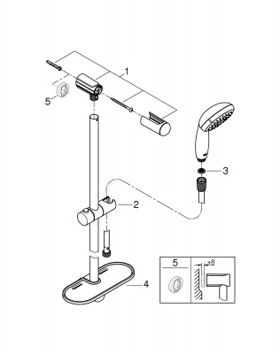 Tempesta Platform Showers 27927001