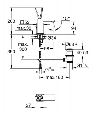 Grohe Eurocube 23654000