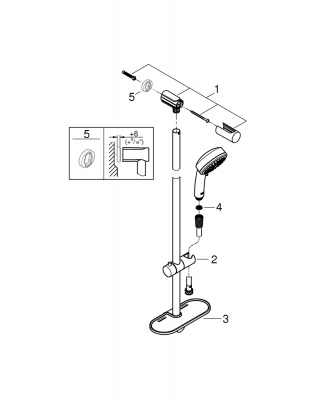 Tempesta Platform Showers 27577002