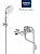 Двухрычажный смеситель для ванны с длинным изливом Grohe Costa S с душевым гарнитуром, хром