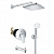 Душевая система с квадратным тропическим душем и изливом Grohe Eurosmart Cosmopolitan 250 Cube (SET5