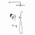 Душевая система с 3-х режимным тропическим душем и изливом Grohe BauEdge New Eurostyle Euphoria 260,