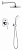 Душевая система с3-х режимным тропическим душем Grohe BauClassic Tempesta (SET575) , хром