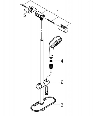 Tempesta Platform Showers 26083002
