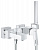 Смеситель для ванны Grohe Eurocube (23141000) с душевым гарнитуром Euphoria Cube, хром