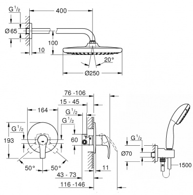 Grohe Eurosmart SET248