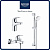 Комплект смесителей для ванной Grohe Bau Curve Start с энергосберегающим картриджем, хром