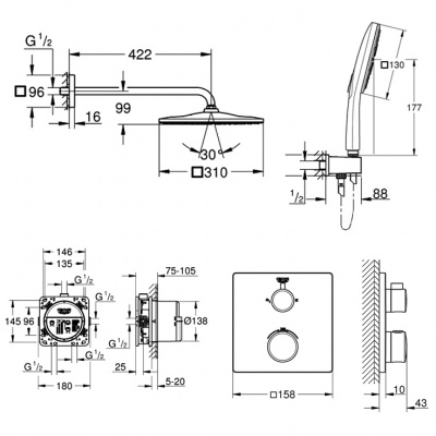Grohe Eurocube SET104