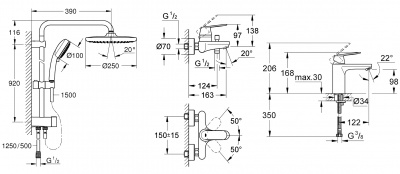 Grohe Eurosmart Cosmopolitan SET615