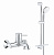 Смеситель для ванны Grohe BauClassic и душевой гарнитур с полочкой, хром