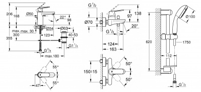 Grohe Eurosmart Cosmopolitan SET684