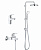 Комплект сантехники для ванной комнаты с тропическим душем 210 Grohe BauCurve Flex 60, хром