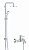 Душевая стойка с верхним душем и смесителем для ванны Grohe Bau Classic 90, хром