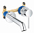 Настенный смеситель для раковины Grohe Essence, излив 183 мм., в комплекте со встроенной частью, хро