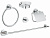 Набор аксессуаров Grohe Essentials Master Bathroom (40344001) 5 в 1: кольцо 40365, полотенцедержател