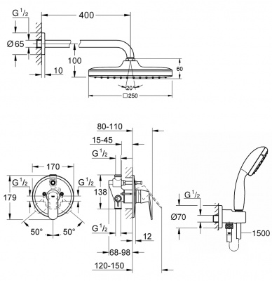 Grohe Eurosmart Cosmopolitan SET242