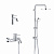 Душевая стойка с верхним душем и смесителем для ванны Grohe BauClassic 60, хром