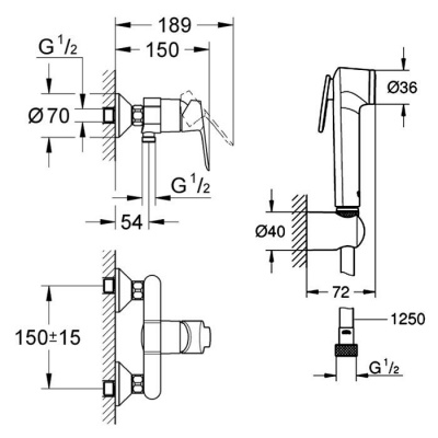Grohe Bau Classic SET442