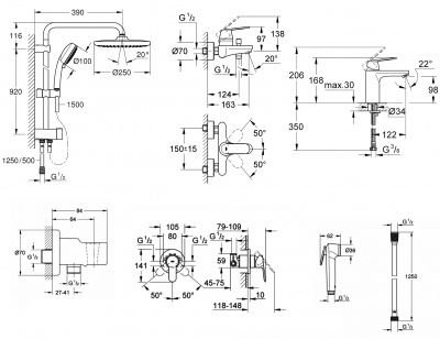 Grohe Eurosmart Cosmopolitan SET623