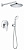 Душевая система с тропическим душем Grohe BauEdge Professional 250, Германия