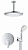 Душевая система с потолочным тропическим душем Grohe BauEdge New Professional 250 (SET286), хром