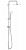 Душевая стойка без смесителя Grohe New Tempesta System 200 (27389002), высота 74 см, верхний душ 20 