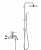 Душевая стойка с тропическим душем и смесителем для ванны Grohe BauClassic Flex 60, хром