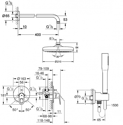 Grohe Eurosmart Cosmopolitan SET198