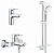 Комплект смесителей для ванной Grohe BauLoop New S-Size с полочкой, хром