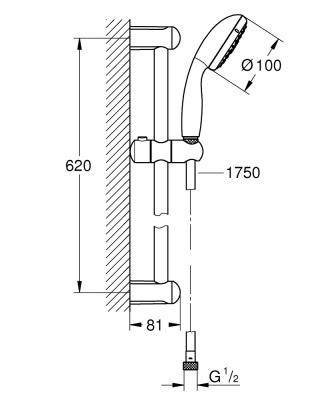 Tempesta Platform Showers 27645001