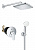 Душевая система Grohe Eurosmart Cosmopolitan 250 Cube (SET242) с квадратным тропическим душем, хром