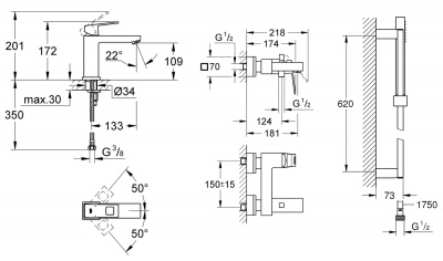 Grohe Eurocube SET608
