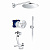 Душевая система с наполнением ванны через перелив Grohe SmartControl Rainshower Mono Round 310, Герм