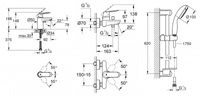 Grohe Eurosmart Cosmopolitan SET682