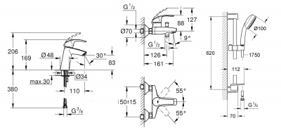 Grohe Eurosmart SET603