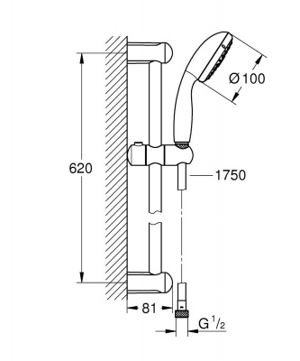 Tempesta Platform Showers 27794001