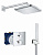 Душевая система с тропическим душем и термостатом Grohe Grohtherm Tempesta 250 Cube, Германия