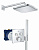 Душевая система с тропическим душем и термостатом Grohe SmartControl Professional Cube (SET541) хром