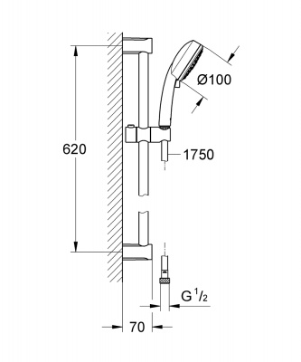 Tempesta Platform Showers 27579002