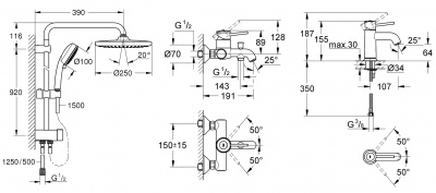 Grohe Bau Classic SET619