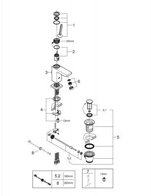 Grohe Eurocube 23654000